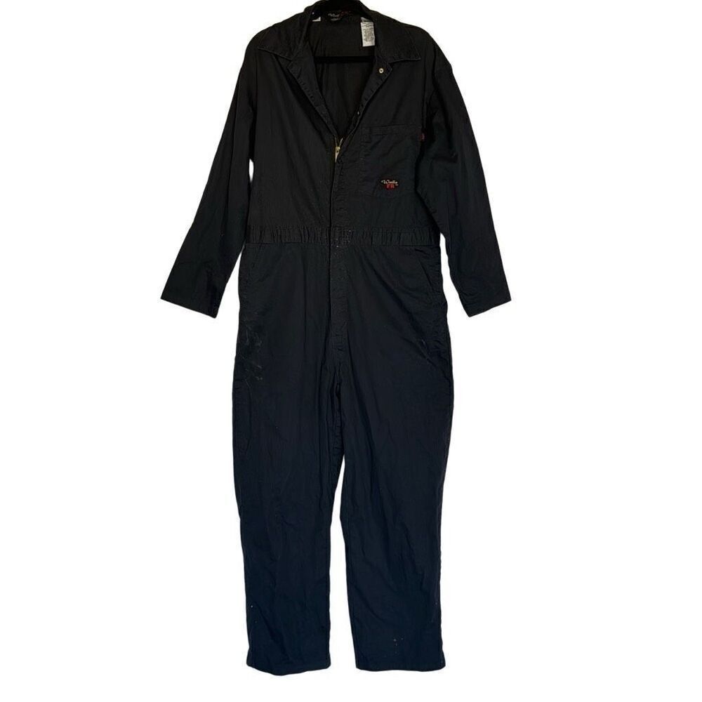 Walls FR Mens Coveralls Workwear Large Fire Resistant Jumpsuit Overall Navy Blue